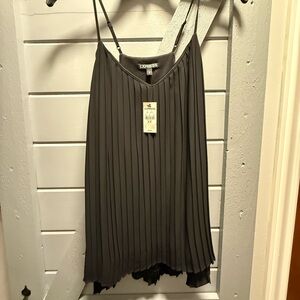 Express Women's Black Pleated Top